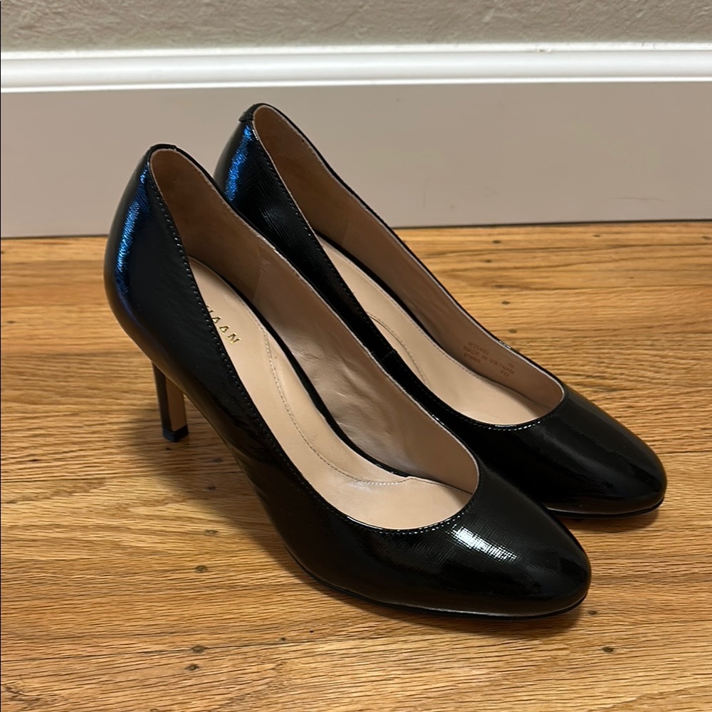 Cole Haan Black Heels with Sleek Patent Finish